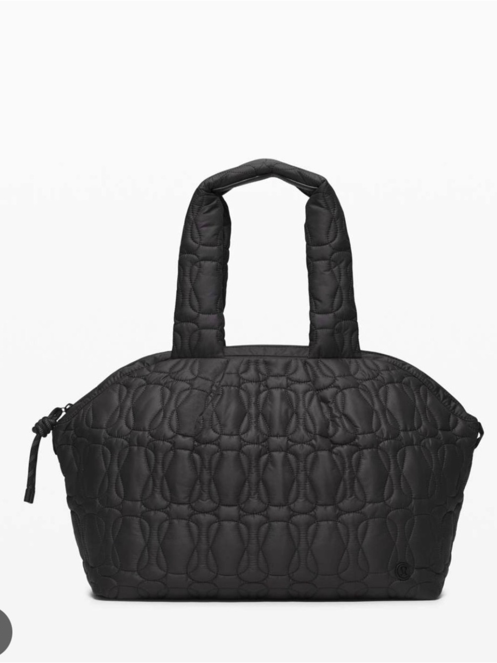 Lululemon Quilted Embrace Tote Bag 20L Black Travel Work Gym Summer